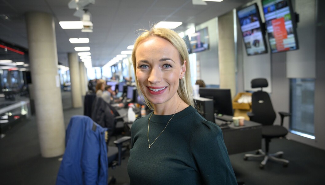 Programleder Linn Wiik i TV 2. Programleder Linn Wiik i TV 2.