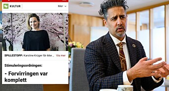Kulturministeren ut mot Dagbladet: – Kan noen sjekke om noen er på jobb der?