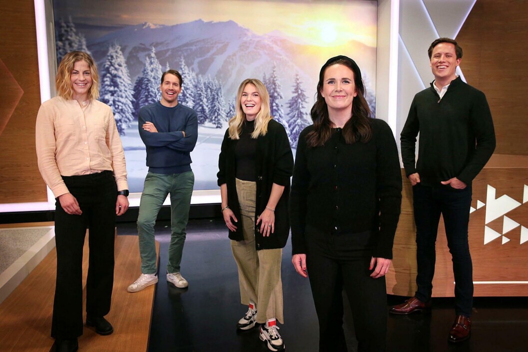 Eksperter og kommentatorer i Vinterstudio 2020. Fra venstre: Astrid Urenholdt Jacobsen, Emil Hegle Svendsen, Nina Haver-Løseth, Ida Nysæter Rasch og Emil Gukild. Eksperter og kommentatorer i Vinterstudio 2020. Fra venstre: Astrid Urenholdt Jacobsen, Emil Hegle Svendsen, Nina Haver-Løseth, Ida Nysæter Rasch og Emil Gukild.
