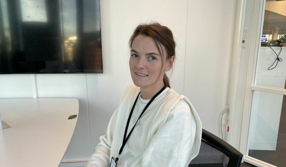 Katrine Mjelde bytter nå ut Media City Bergen med NHST-bygget i Oslo. Katrine Mjelde bytter nå ut Media City Bergen med NHST-bygget i Oslo.