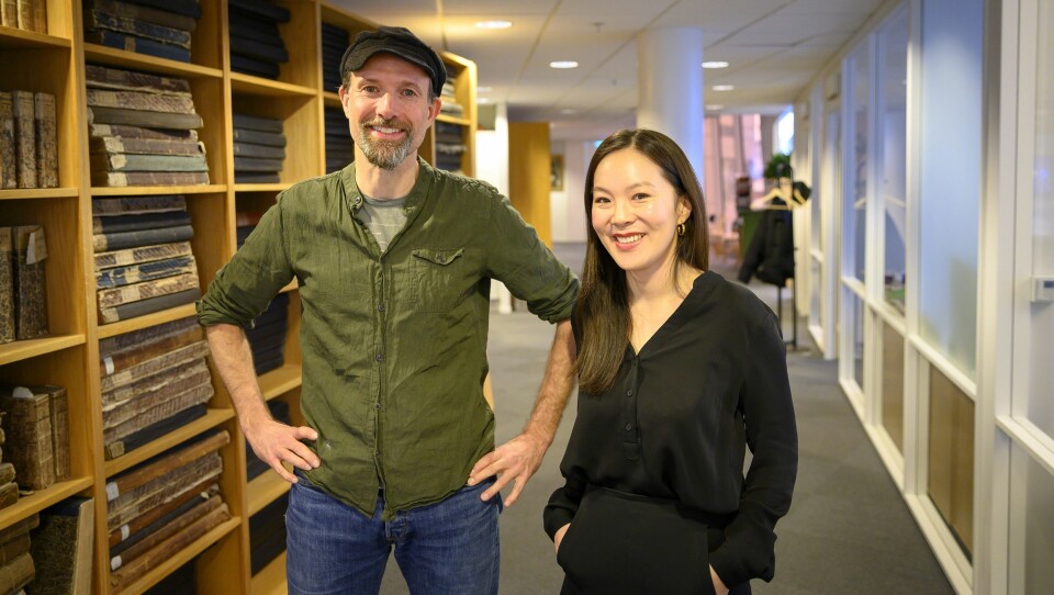 Klubbleder Jo T. Gaare og sjefredaktør Sun Heidi Sæbø er begge svært godt fornøyde med at Morgenbladet har satt ny abonnentsrekord.