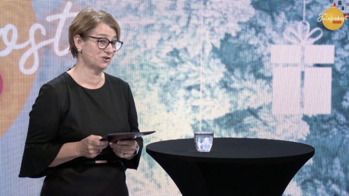 Stortingspresident Tone W. Trøen var full av lovord om medienes innsats da hun gjestet MBLs julefrokost torsdag morgen.
