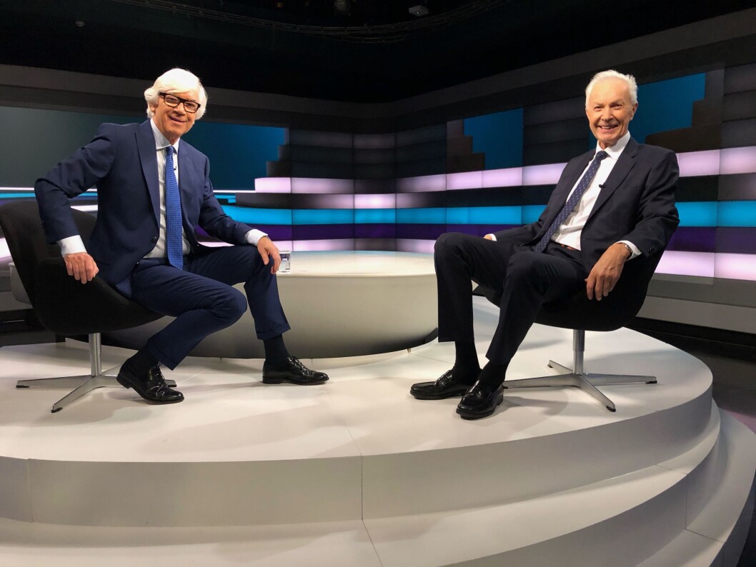 Ole Torp og ekspert på sikkerhetspolitikk, Sverre Lodgaard. Ole Torp og ekspert på sikkerhetspolitikk, Sverre Lodgaard.