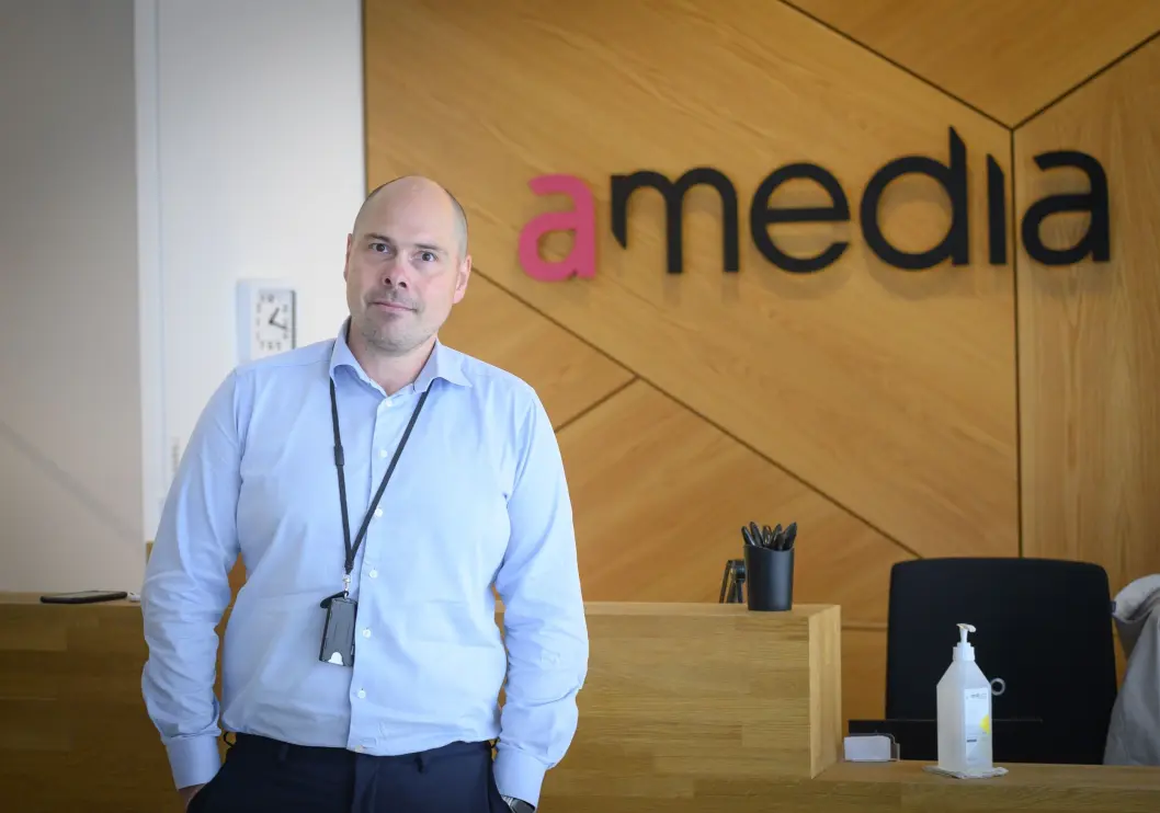 Konsernsjef Anders Opdahl i Amedia. Konsernsjef Anders Opdahl i Amedia.