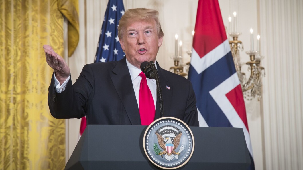 Donald Trump er utestengt fra Facebook. Donald Trump er utestengt fra Facebook.