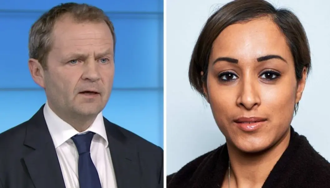 Knut Magnus Berge (til venstre) svarer på kritikken fra Sofia Rana. Knut Magnus Berge (til venstre) svarer på kritikken fra Sofia Rana.