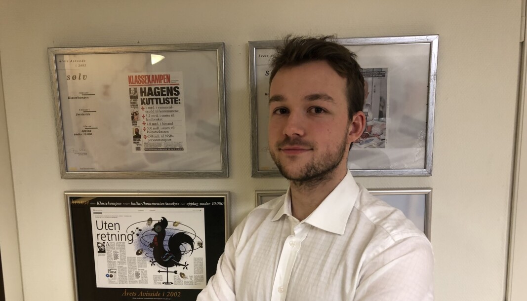 Andreas Haakonsen går fra Klassekampen til VG. Andreas Haakonsen går fra Klassekampen til VG.