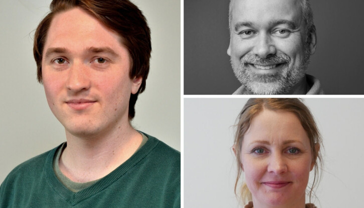 Fra venstre: Jakob Ellingsen, Lars Toverud og Gry Catinka Wold, tillitsvalgte i henholdsvis Polaris, NRK og Mentor Medier.