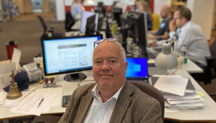 Ansvarlig redaktør i Tønsberg Blad, Sigmund Kydland.