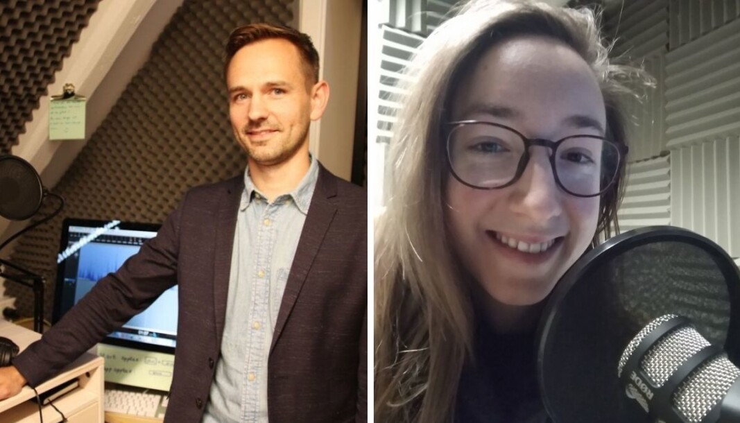 Markedssjef Gregor Falkner (til venstre) og Sofie May Rånes vil bytte på å være programleder i den nye podkasten. Markedssjef Gregor Falkner (til venstre) og Sofie May Rånes vil bytte på å være programleder i den nye podkasten.