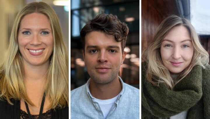 Maria Schiller Tønnessen (33), Lauritz Vatne (25) og Fanny Bu (30) har fått fast jobb i TV 2.