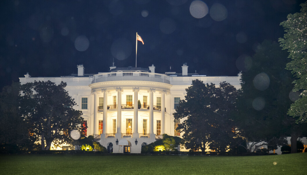 Det hvite hus i Washington. Det hvite hus i Washington.
