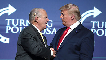 Rush Limbaugh og tidligere president Donald Trump. Rush Limbaugh og tidligere president Donald Trump.