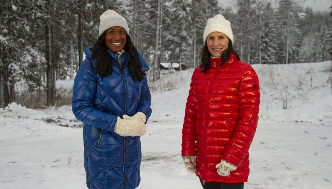 Anker Siri Nilminie Avlesen-Østli og TV 2-ekspert Marit Bjørgen. Anker Siri Nilminie Avlesen-Østli og TV 2-ekspert Marit Bjørgen.