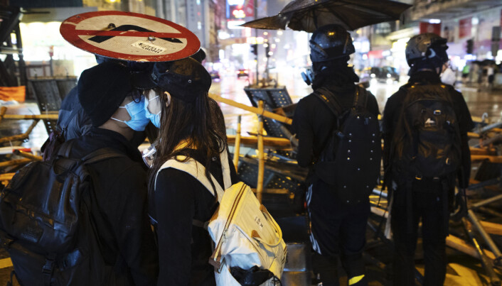 Bilde fra dokumentarfilmen «Do Not Split» av Anders Sømme Hammer. I 140 dager fulgte regissøren unge demonstranter som kjemper for demokrati og menneskerettigheter i Hongkong. Foto: Anders Hammer / NTB Bilde fra dokumentarfilmen «Do Not Split» av Anders Sømme Hammer. I 140 dager fulgte regissøren unge demonstranter som kjemper for demokrati og menneskerettigheter i Hongkong. Foto: Anders Hammer / NTB