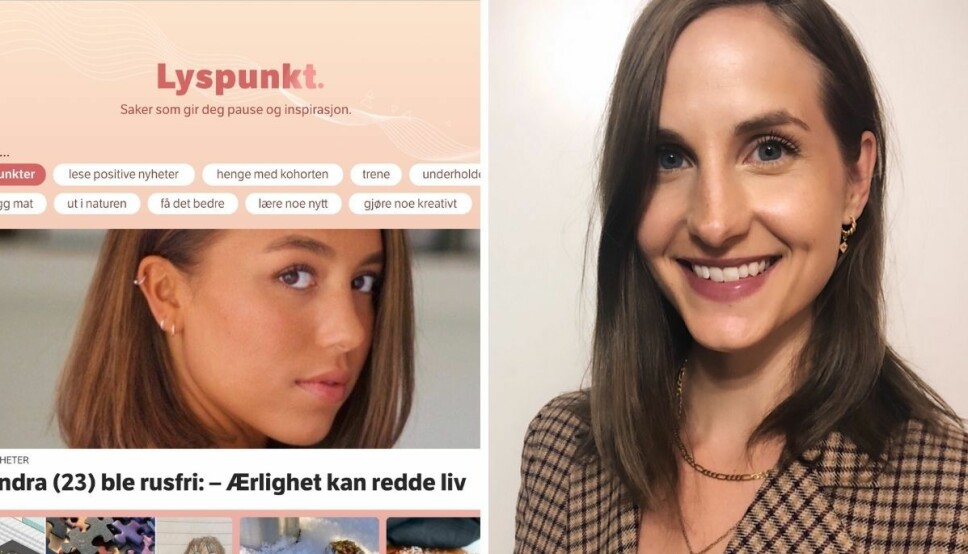 NRK-journalist Ingrid Tinmannsvik står bak NRKs nye satsing «Lyspunkt»