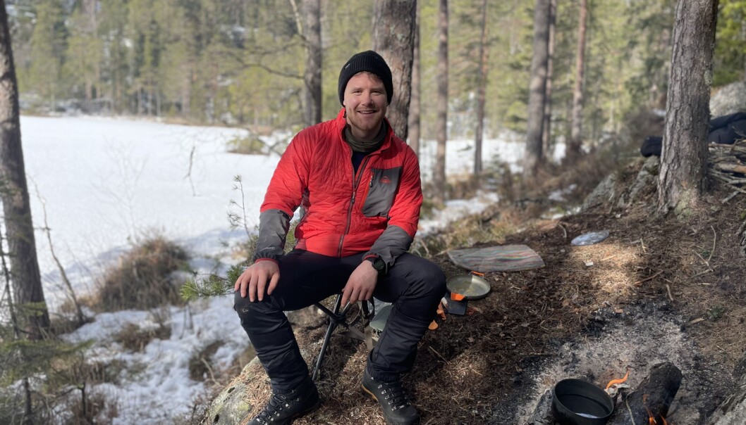 Fredrik Solbu Jullumstrø ser ikke bort fra at det blir noen netter utendørs i påska i år. Fredrik Solbu Jullumstrø ser ikke bort fra at det blir noen netter utendørs i påska i år.