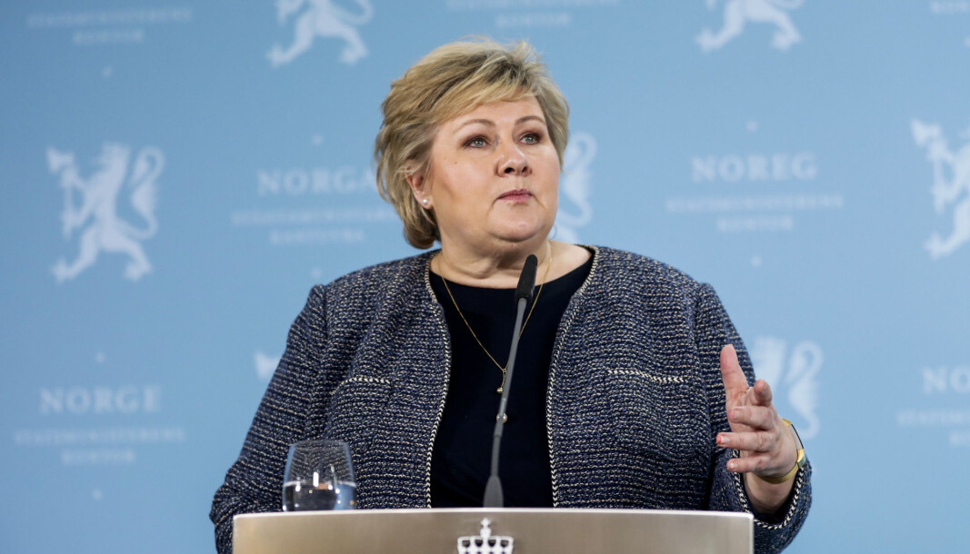 Statsminister Erna Solberg (H). Statsminister Erna Solberg (H).