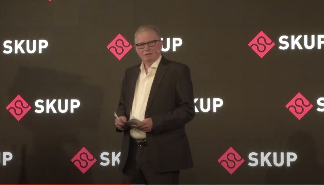 Bernt Olufsen under årets SKUP-konferanse. Bernt Olufsen under årets SKUP-konferanse.