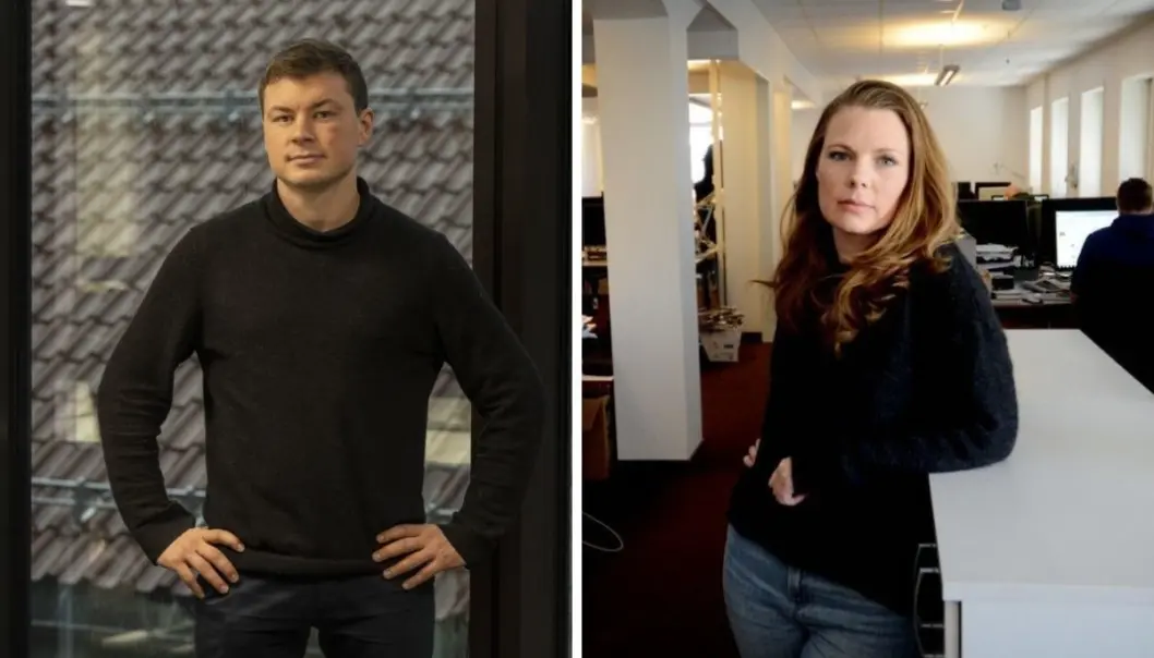 Jostein Larsen Østring (til venstre) og Eivor Jerpåsen svarer Bernt Olufsen og Nina Selbo Torset. Jostein Larsen Østring (til venstre) og Eivor Jerpåsen svarer Bernt Olufsen og Nina Selbo Torset.