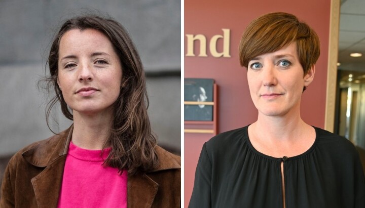 Universitas redaktør, Pernille Solheim og nyhetsredaktør og leder for Medienettverket, Veslemøy Østrem.