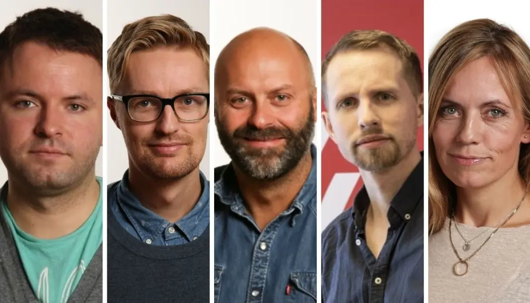 Redaktørkollegiet i Nordlys: Magnus Aamo Holte (fra venstre), Rune Endresen, Thor Harald Henriksen, Helge Nitteberg og Sissel Wessel-Hansen. Redaktørkollegiet i Nordlys: Magnus Aamo Holte (fra venstre), Rune Endresen, Thor Harald Henriksen, Helge Nitteberg og Sissel Wessel-Hansen.