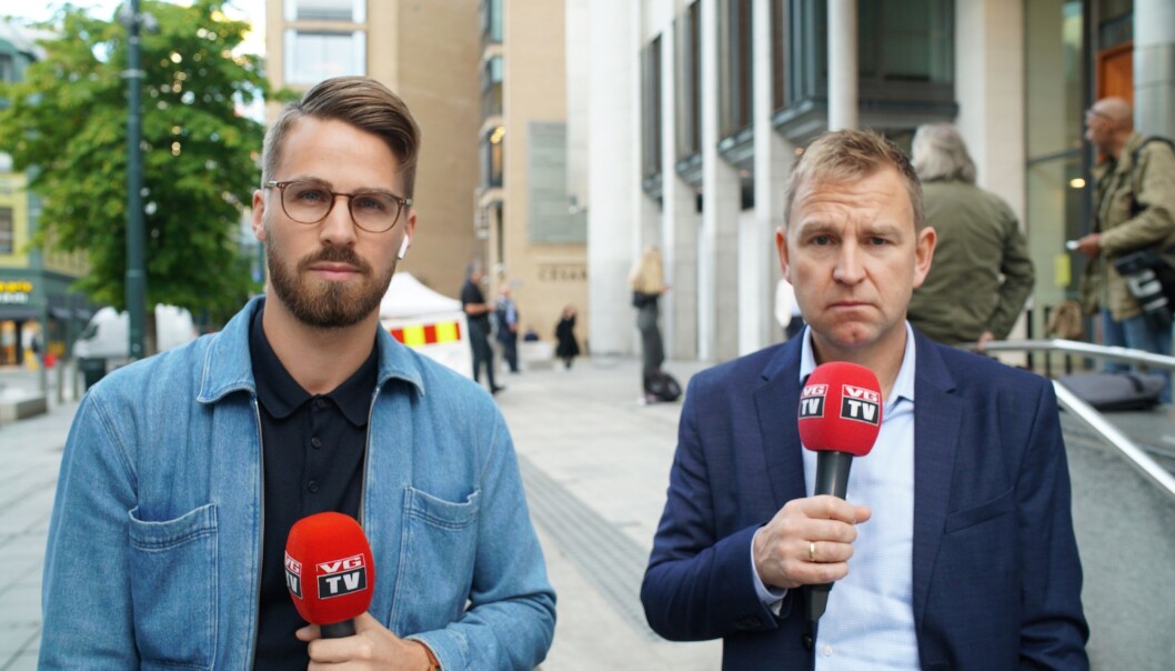 Håvard K. Hansen (t.v) skal vikariere som programleder i Krimpodden til høsten. for Tor-Erling Thømt Ruud. Her avbildet sammen VG krimkommentator med Øystein Milli. Håvard K. Hansen (t.v) skal vikariere som programleder i Krimpodden til høsten. for Tor-Erling Thømt Ruud. Her avbildet sammen VG krimkommentator med Øystein Milli.