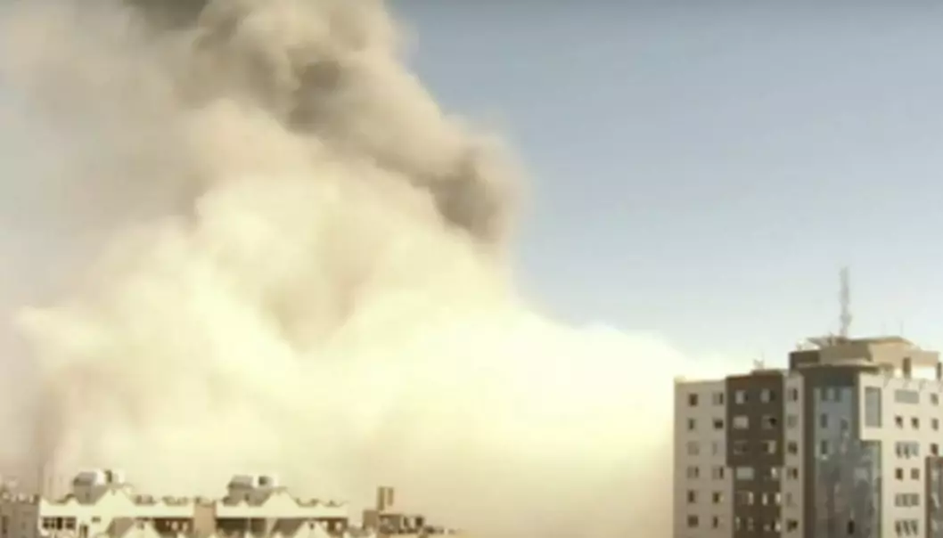 Israelsk luftangrep rammer medier på Gazastripen