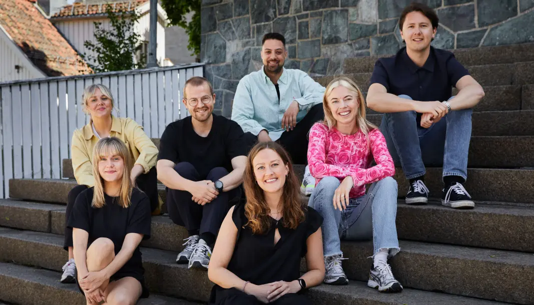 VGTVs nye podkastavdeling: Bak fra venstre: Marte Blindheim Vedde, Daniel Rosenquist, Kristoffer Kumar, Jørgen Vigdal. Foran fra venstre: Elise Vatsvåg, Karoline Marie Enoksen og Siri Pallesen. VGTVs nye podkastavdeling: Bak fra venstre: Marte Blindheim Vedde, Daniel Rosenquist, Kristoffer Kumar, Jørgen Vigdal. Foran fra venstre: Elise Vatsvåg, Karoline Marie Enoksen og Siri Pallesen.