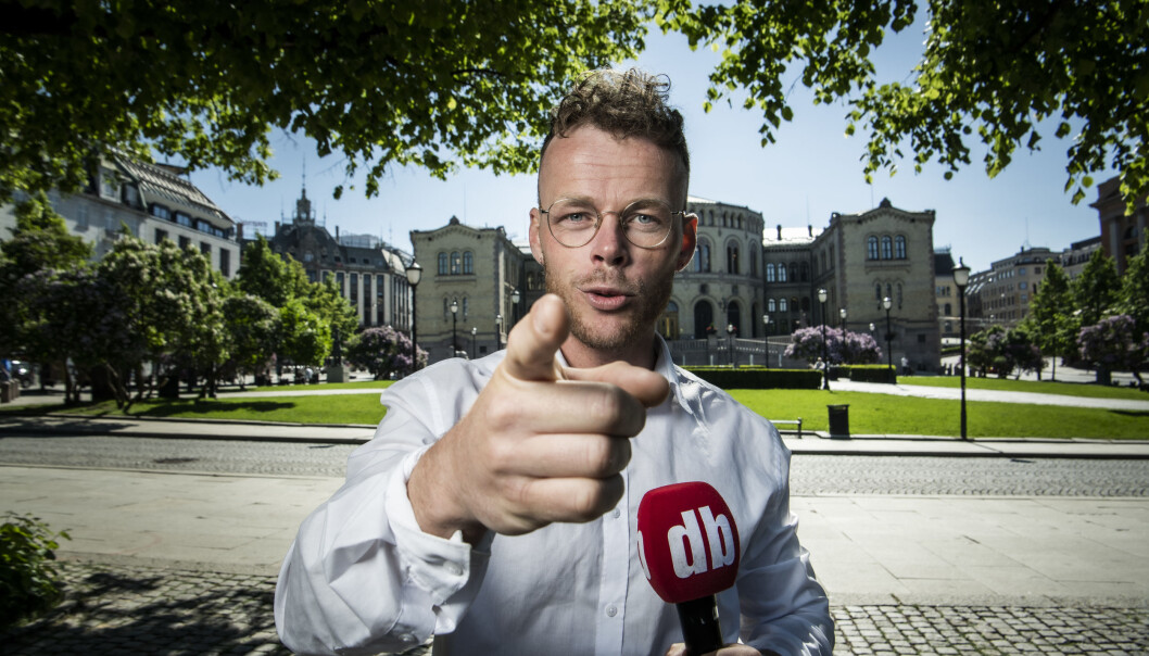 Valg 2021: Steinar Suvatne i Spikersuppa, foran Stortinget. Foto: Lars Eivind Bones / Dagbladet Valg 2021: Steinar Suvatne i Spikersuppa, foran Stortinget. Foto: Lars Eivind Bones / Dagbladet