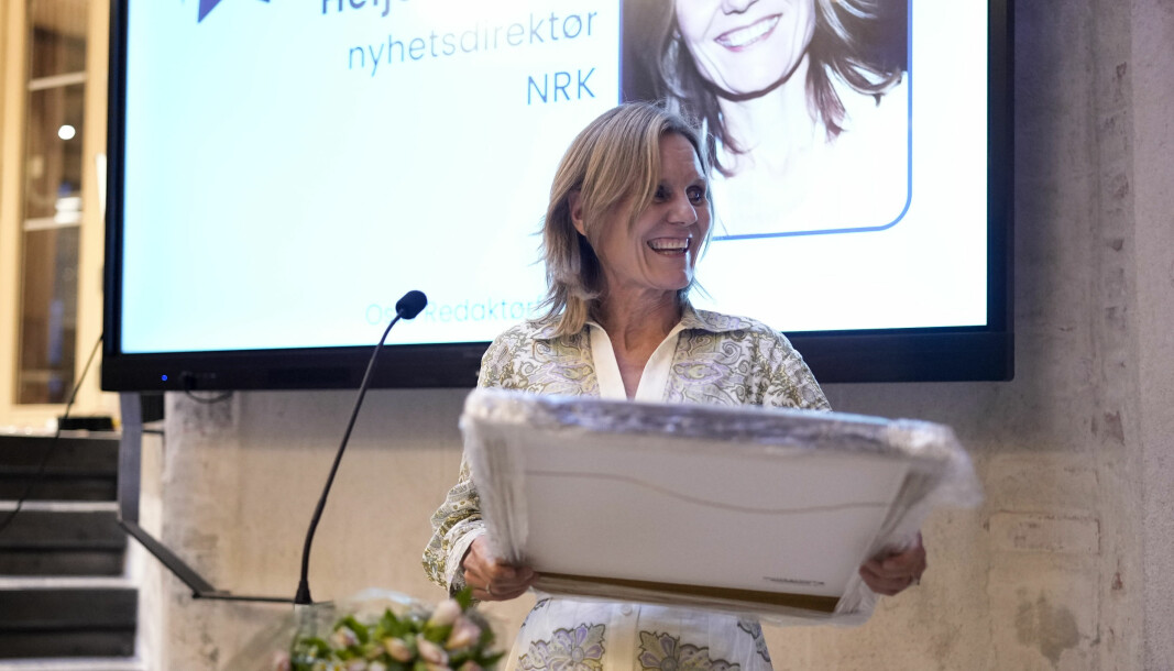 Nyhetsredaktør i NRK, Helje Solberg, får prisen «Årets redaktør»