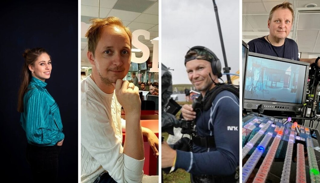 Thea Ødbehr (fra venstre), Vegard Holmen, Jan Erik Finsæther og Stig Vågnes er ansatt i prosjektstillinger for å styrke Polaris Medias satsing på direktesendt innhold. Thea Ødbehr (fra venstre), Vegard Holmen, Jan Erik Finsæther og Stig Vågnes er ansatt i prosjektstillinger for å styrke Polaris Medias satsing på direktesendt innhold.