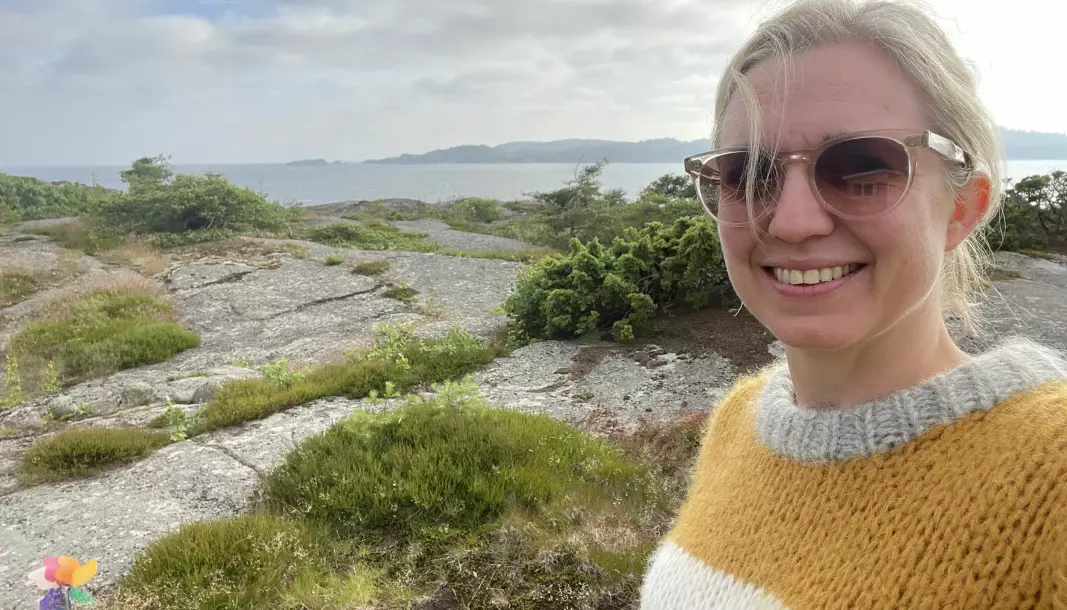 NTB-redaktør Sarah Sørheim tilbringer årets sommer på hytta i Vestfold, slik hun har gjort så mange somre tidligere.
