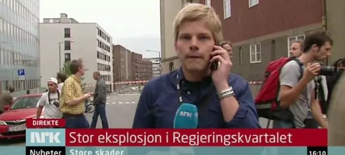 Peter Svaar var NRKs mann ved regjerings­­kvartalet: Da han kom hjem fikk han vite at han kjente terroristen
