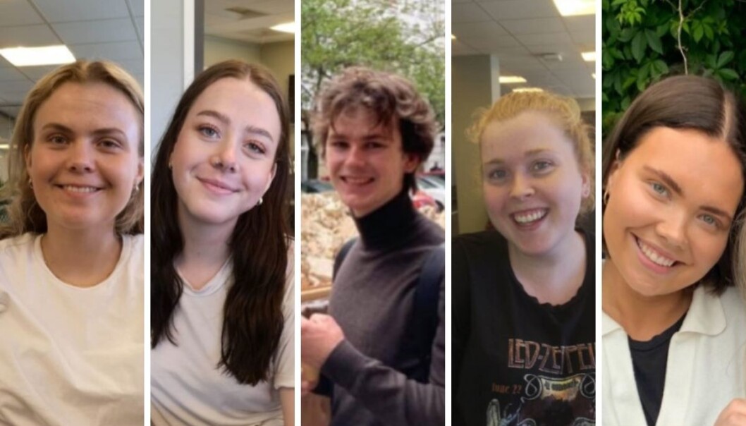 Disse fem sommervikarene jobber hos Nordstrands Blad: Astri Lovett Hageberg (fra venstre), Karoline Guldbæk Olsen, Max Weiby, Trine Naas og Kaja Stoltenberg. Disse fem sommervikarene jobber hos Nordstrands Blad: Astri Lovett Hageberg (fra venstre), Karoline Guldbæk Olsen, Max Weiby, Trine Naas og Kaja Stoltenberg.