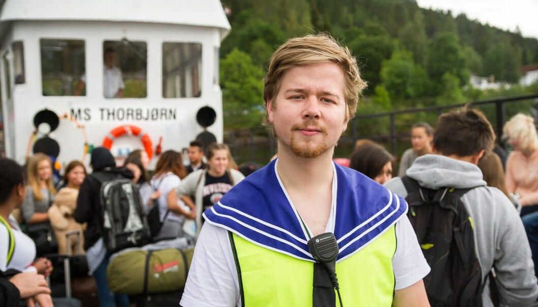 Johannes Dalen Giske på MS Thorbjørn Johannes Dalen Giske på MS Thorbjørn
