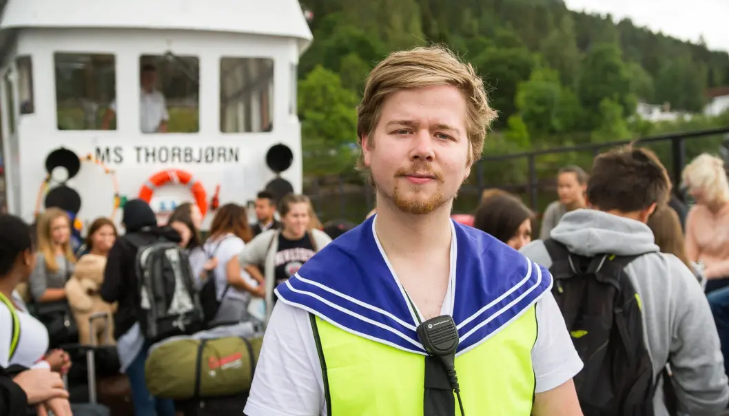 Johannes Dalen Giske på MS Thorbjørn Johannes Dalen Giske på MS Thorbjørn