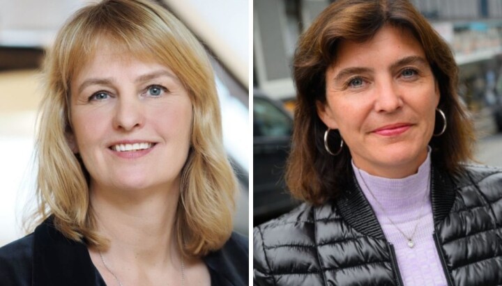 Mediebedriftenes Landsforening (MBL) og Norsk PEN er begge blant initiativtakerne til World Expression Forum. Her representert ved adm. dir Randi Øgrey (t.v) og Norsk PEN-leder Kjersti Løken Stavrum.