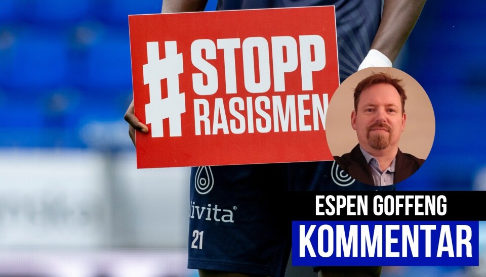 Å stoppe rasisme i fotballen har vært på agendaen både i Norge og England Å stoppe rasisme i fotballen har vært på agendaen både i Norge og England