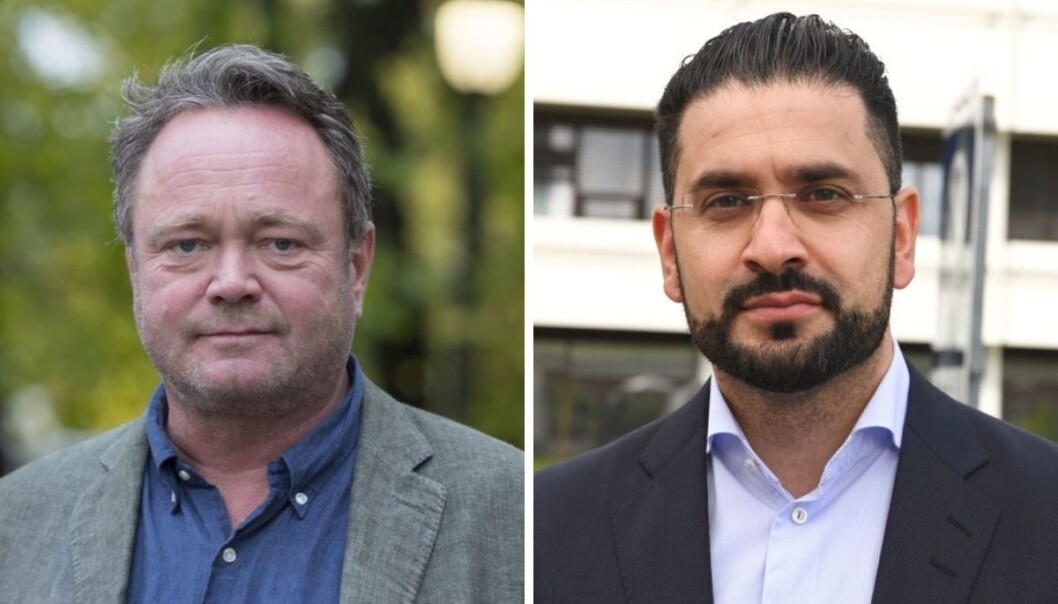 Fredrik Græsvik (til venstre) og Yama Wolasmal landet i Norge fredag morgen. Fredrik Græsvik (til venstre) og Yama Wolasmal landet i Norge fredag morgen.