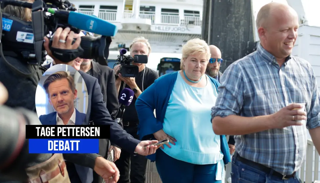 Stortingspolitikeren er kritisk til Senterpartiets mediepolitikk. Stortingspolitikeren er kritisk til Senterpartiets mediepolitikk.