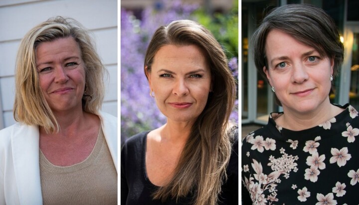 Nyhetsredaktør i Aftenposten, Tone Tveøy Strøm-Gundersen, stortingsrepresentant fra Krf, Jorunn Gleditsch Lossius og nyhetsredaktør Astrid Dalehaug Norheim i Dagen.