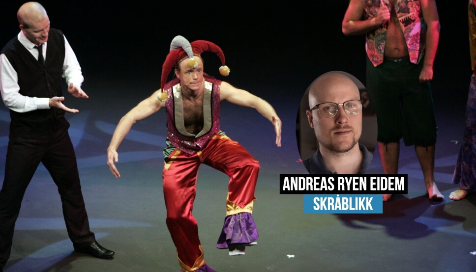 Artikkelforfatteren savner den gamle TV-humoren. Her er Bård Tufte Johansen og Harald Eia i aksjon i 2006. Artikkelforfatteren savner den gamle TV-humoren. Her er Bård Tufte Johansen og Harald Eia i aksjon i 2006.