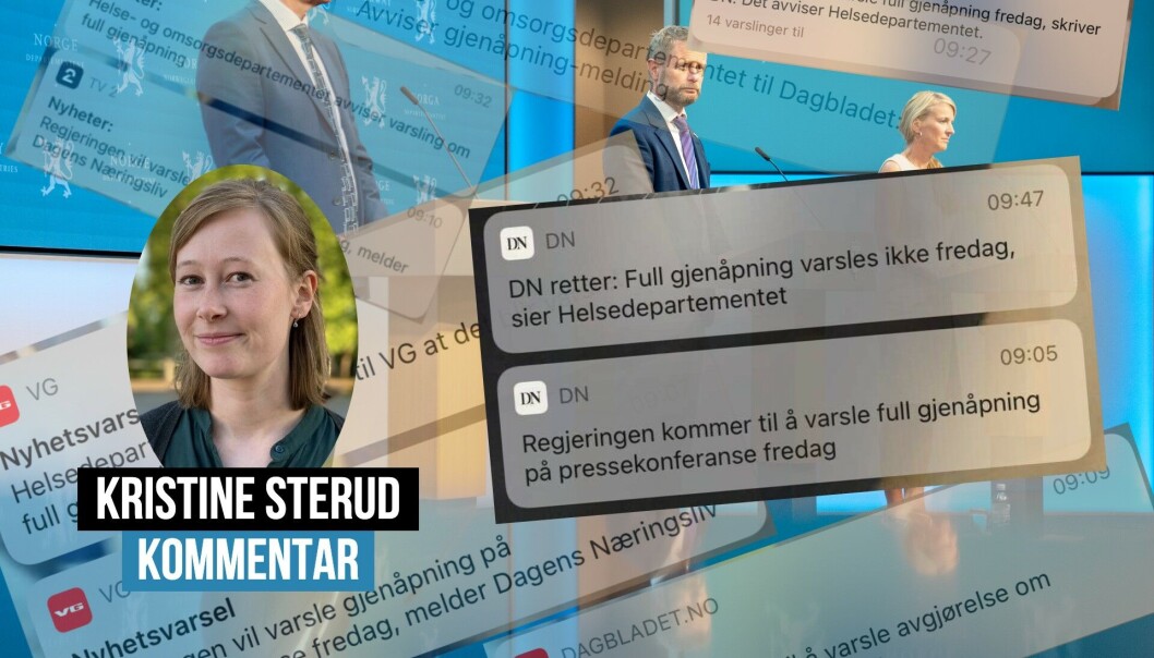 Blir det nyheter om full gjenåpning på pressekonferansen eller ikke? Blir det nyheter om full gjenåpning på pressekonferansen eller ikke?