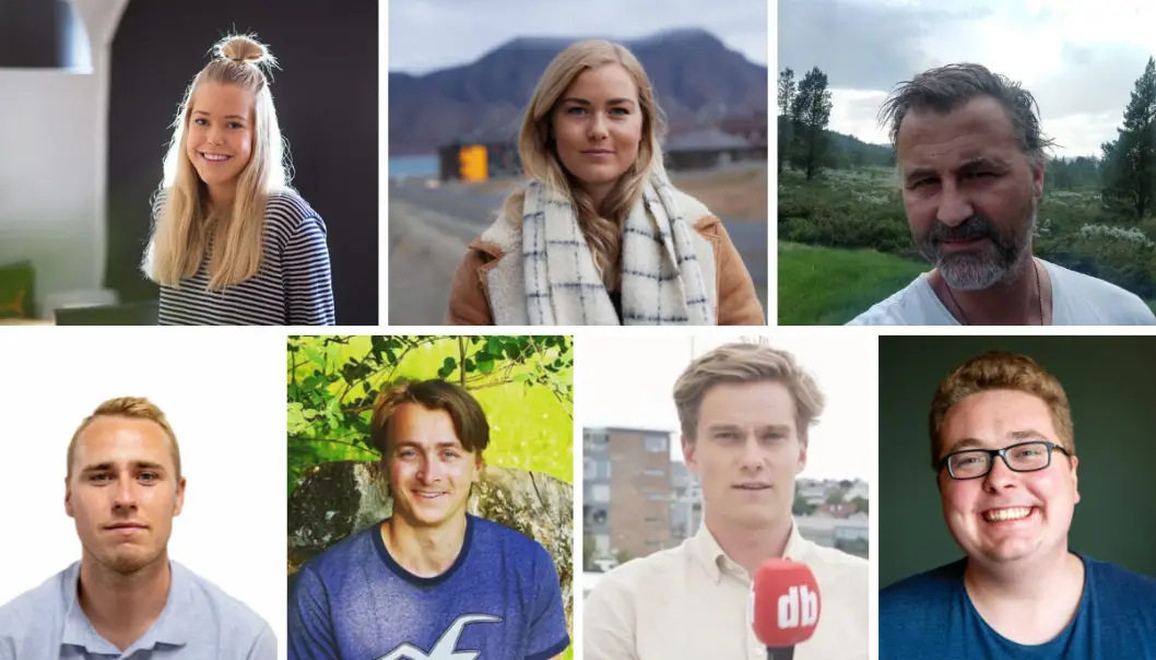 Madeleine Hatlo, Siri Wiersen, Espen Kjendlie, Henrik Myrvold Simonsen, Sondre Nodland, Stian With, Brage Lie Jor. Madeleine Hatlo, Siri Wiersen, Espen Kjendlie, Henrik Myrvold Simonsen, Sondre Nodland, Stian With, Brage Lie Jor.