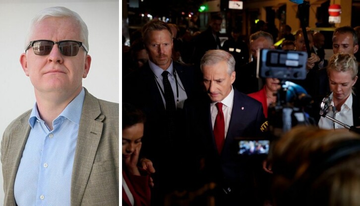 NJ-leder Dag Idar Tryggestad forstår godt at journalistene kastet seg på muligheten til å intervjue Ap-leder Jonas Gahr Støre under valgnatten i forrige uke.