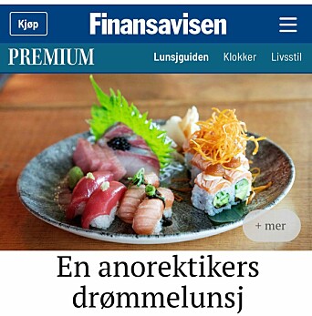 Ingeborg Senneset reagerer på dette oppslaget i Finansavisen. Ingeborg Senneset reagerer på dette oppslaget i Finansavisen.