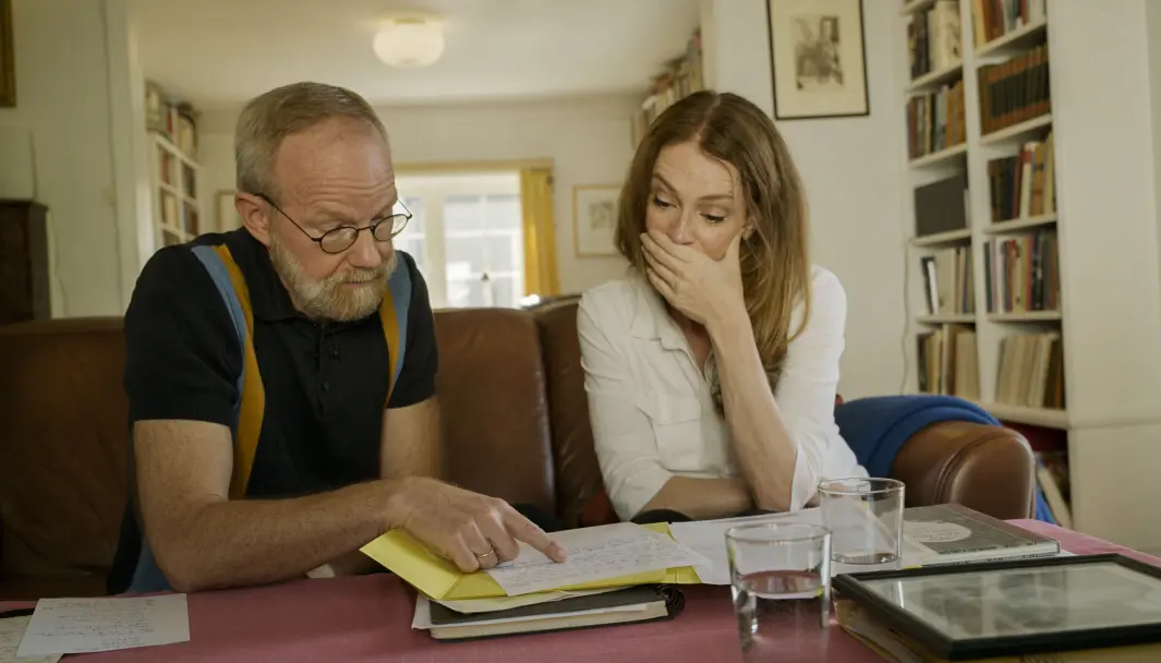 Gerhard Helskog (til venstre) og Tonje Steinsland avbildet under Vårt lille land-episoden. Gerhard Helskog (til venstre) og Tonje Steinsland avbildet under Vårt lille land-episoden.