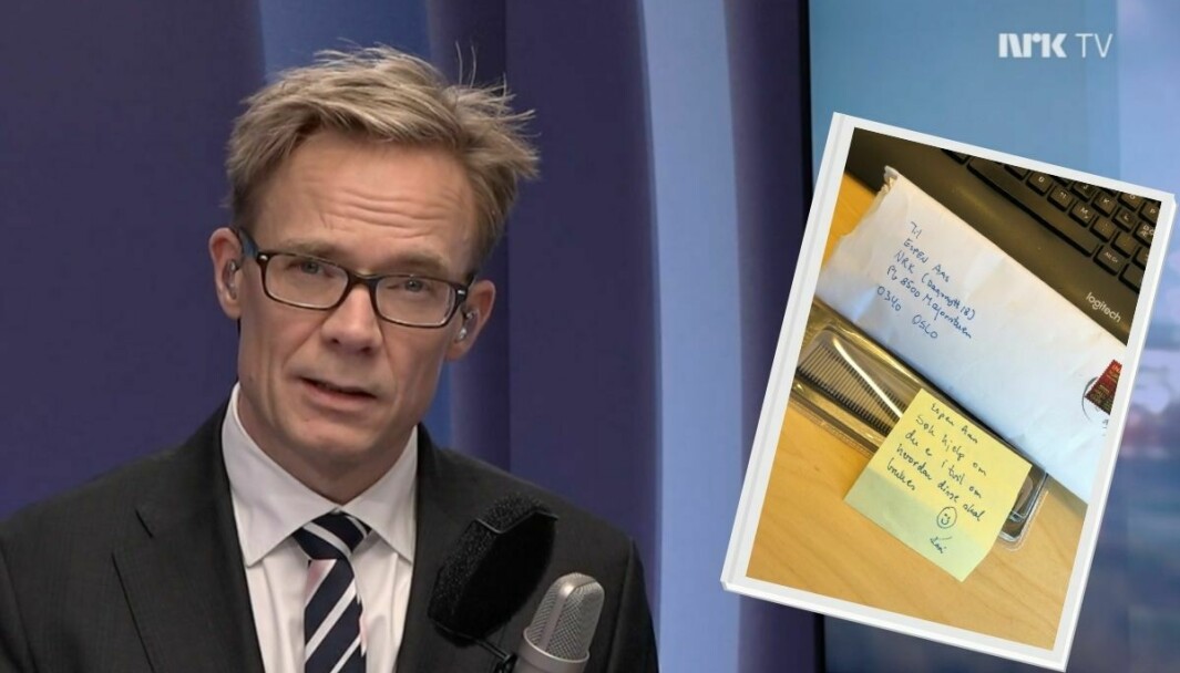 NRKs programleder Espen Aas sliter med «lite samarbeidsvillig» hår. Nå har han fått hjelp fra seerne.