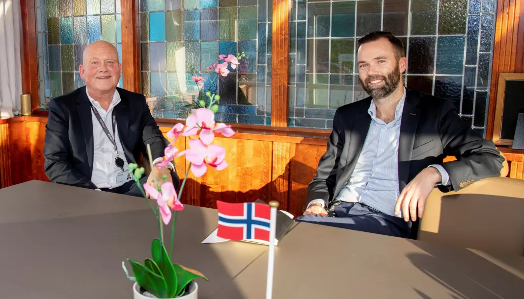 Konserndirektør Mediehus Pål Eskås i Amedia (til venstre) og administrerende direktør Magne Nordgård i Hamar Media. Konserndirektør Mediehus Pål Eskås i Amedia (til venstre) og administrerende direktør Magne Nordgård i Hamar Media.
